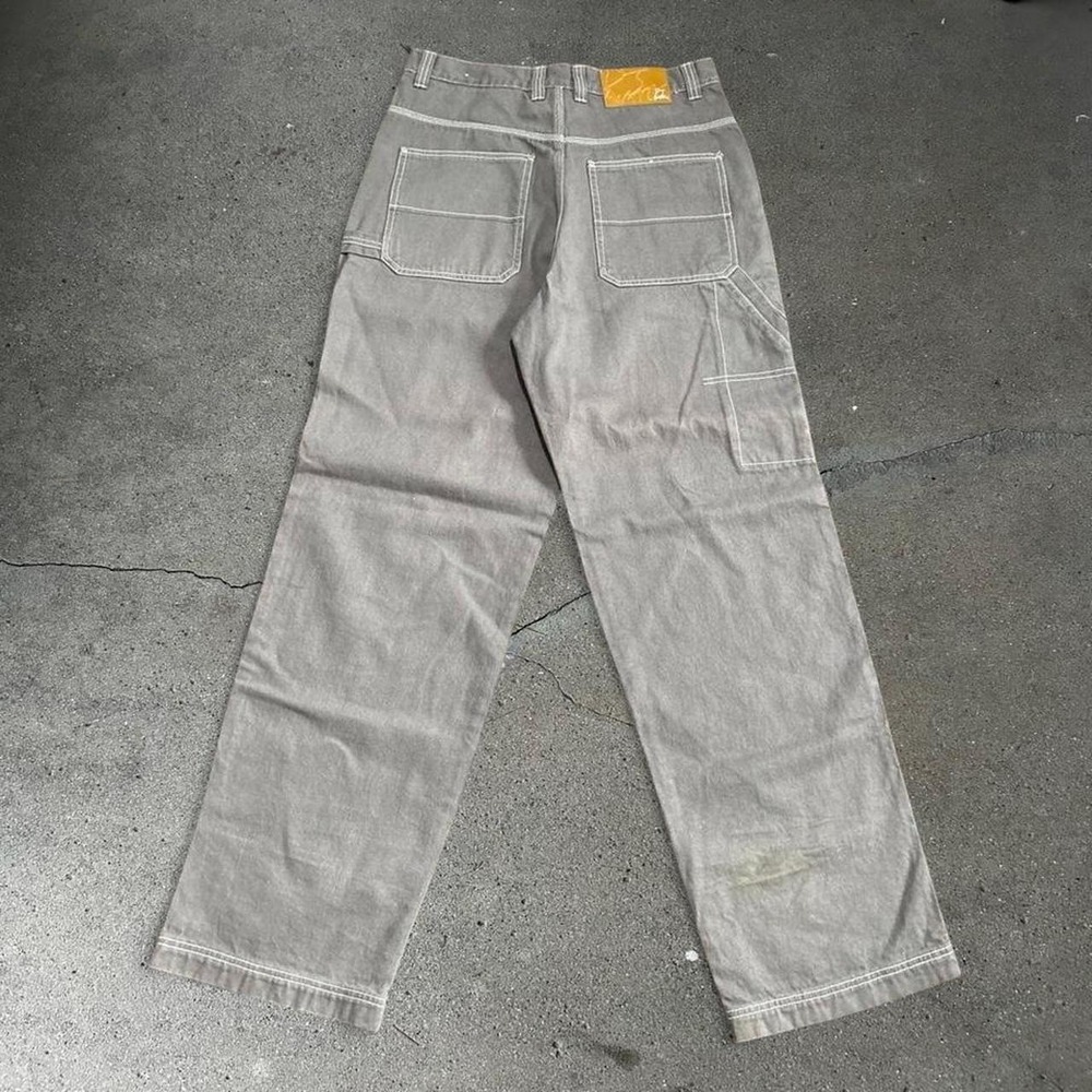 Y2K men's PJ MARK grey baggy carpenter jeans Size 34x34